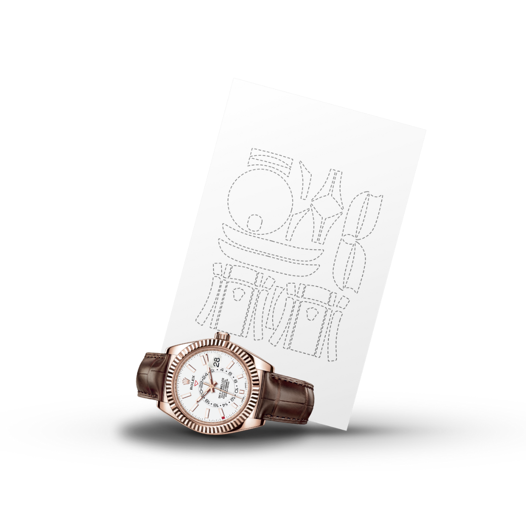 Sky-Dweller Leather Strap Ref: 326135/ 326138
